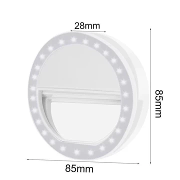 Ring Light Selfie LED Lampu Selfie LED Bisa Flashlight Kamera Flash Kamera