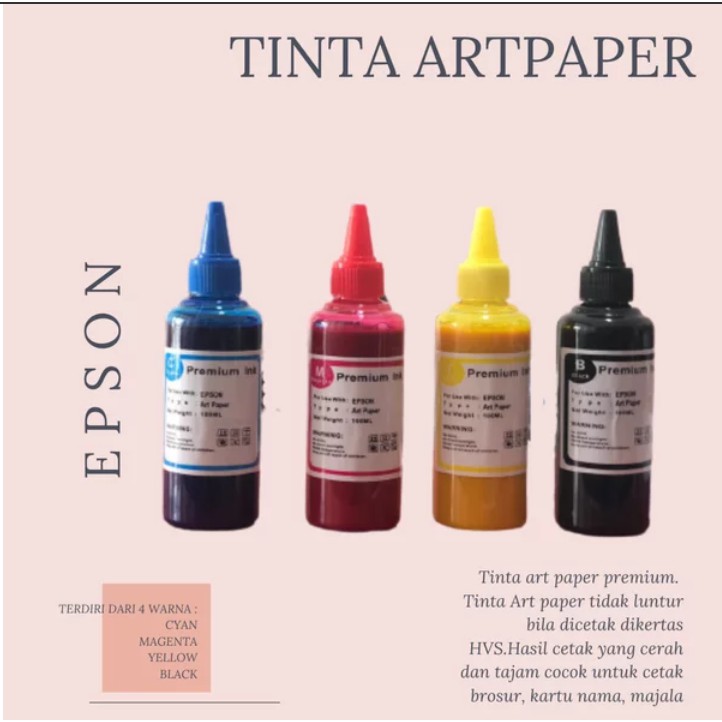Jual Tinta Art paper Epson Premium Grade A 1 SET 4 WARNA Shopee Indonesia