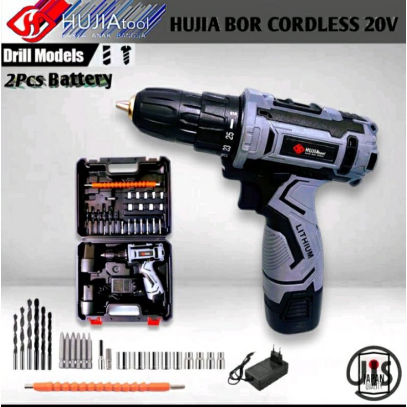 Jual Mesin Bor Baterai 48v JLD 13mm Tanpa Kabel Cordless Impact Drill ...