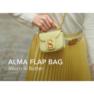 Buttonscarves Alma Flap Bag Medium - Cream