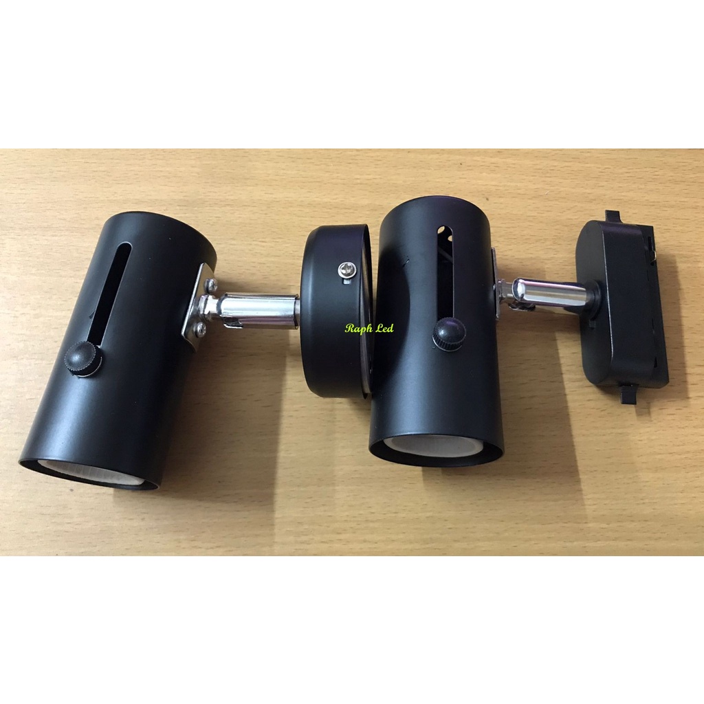 Jual Kap Lampu Track Rell Plafon Fitting E27 Spot Light Sorot Spotlight ...