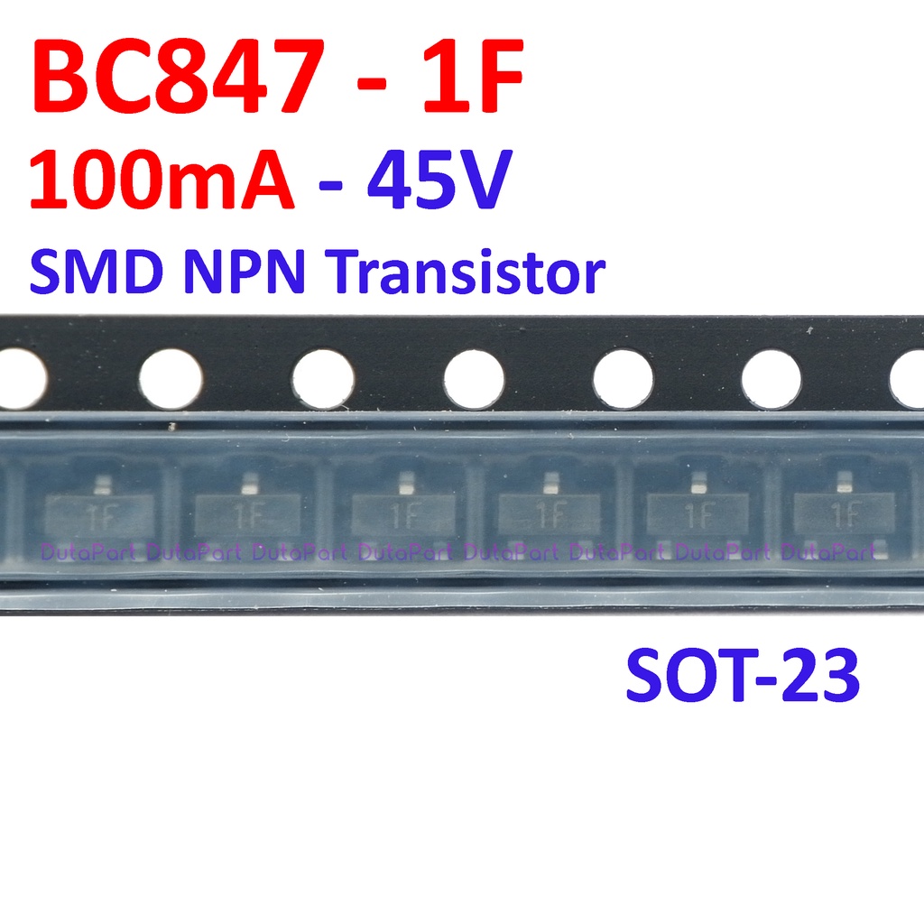 Jual 1F BC847 847 100mA 45V SMD NPN Transistor SOT-23 | Shopee Indonesia