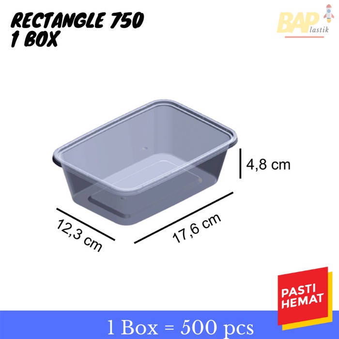 Jual Thinwall Victory Rectangle 750 ml ( 1 DUS ) | Shopee Indonesia