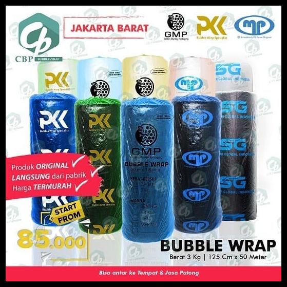 Jual Bubble Buble Wrap Mulia Pack GMP PKK SGI 3 0 Kg Roll 125 Cm X 50 Meter Shopee Indonesia