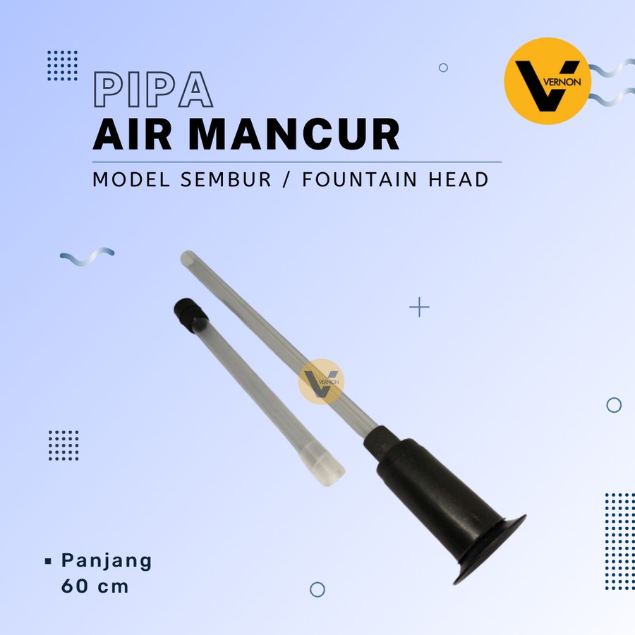 Jual Pipa Air Mancur Kolam Taman Set Nozzle Model Sembur Fountain Head