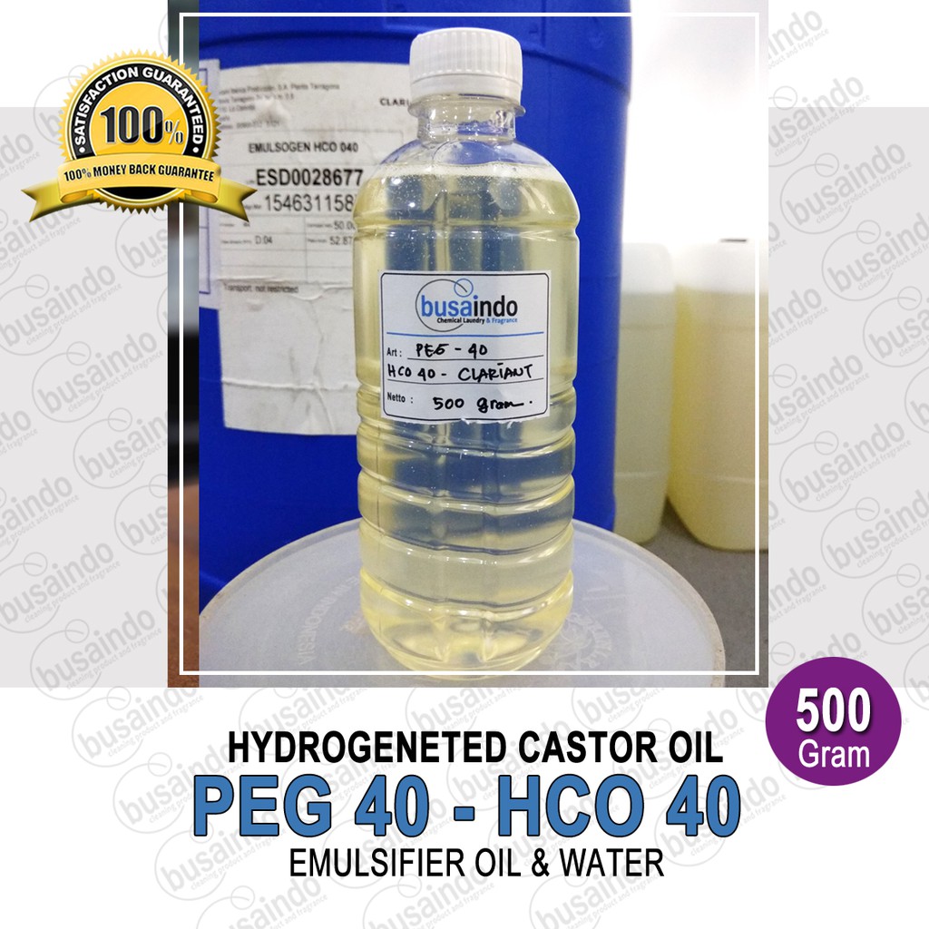 Jual PEG 40 / HCO 40 Hydrogenated Castor Oil 500 Gram | Shopee Indonesia