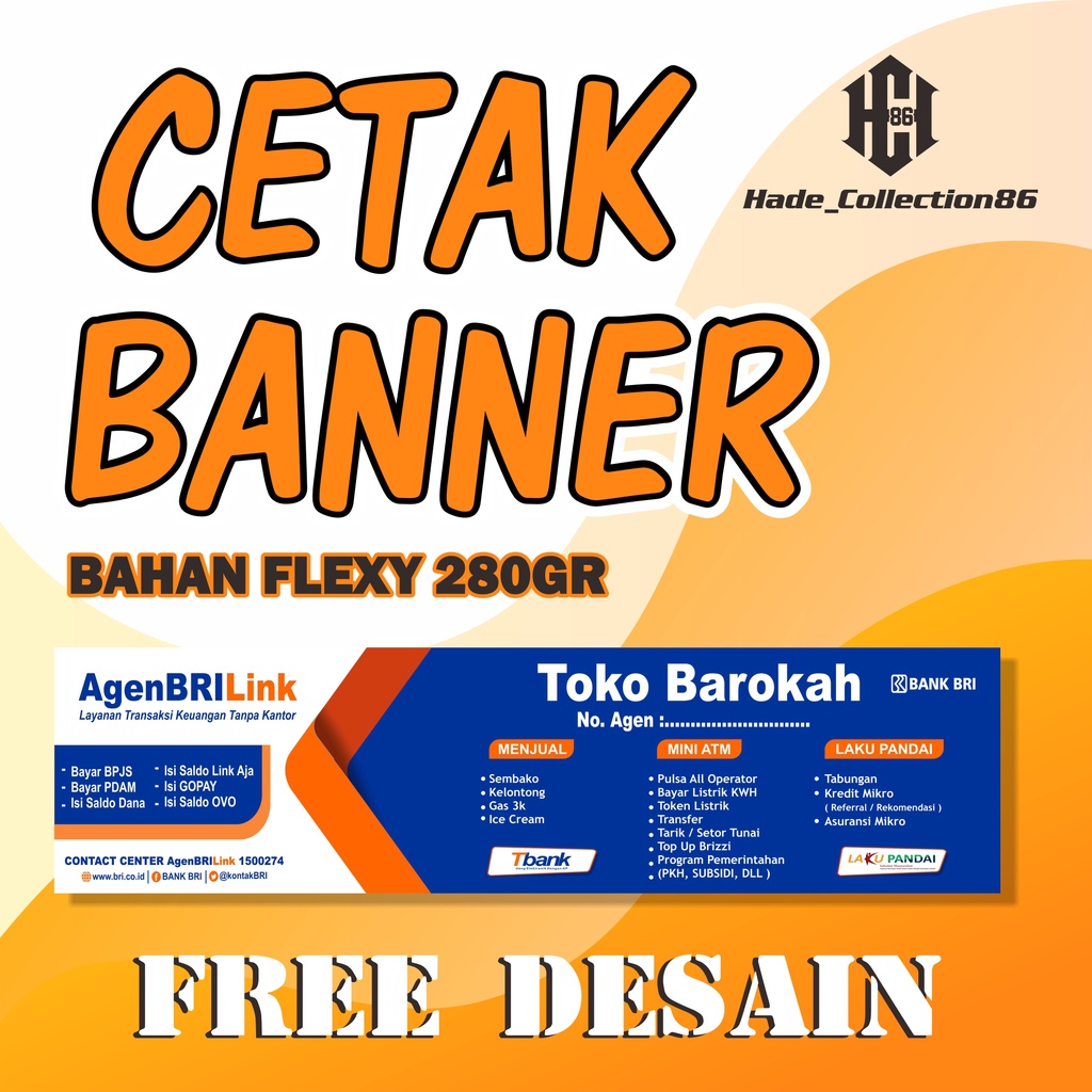 Jual CETAK BANNER SPANDUK FREE DESAIN Bahan Flexy 280grm | Shopee Indonesia