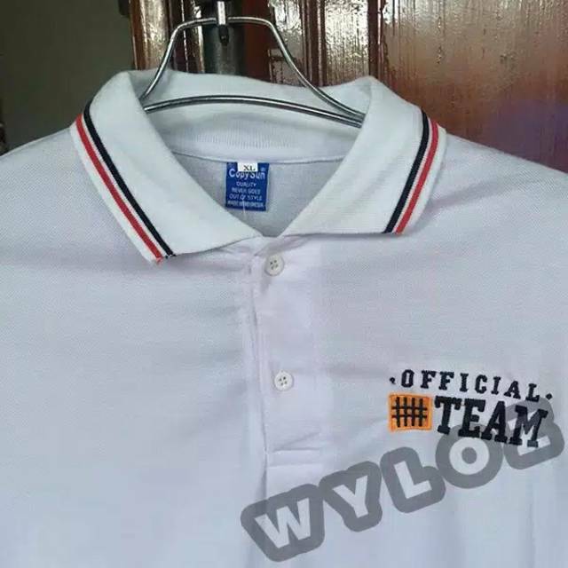 Jual Kaos Polos Kerah Distro Polo Shirt Pria Bordir Komputer Baju Logo ...