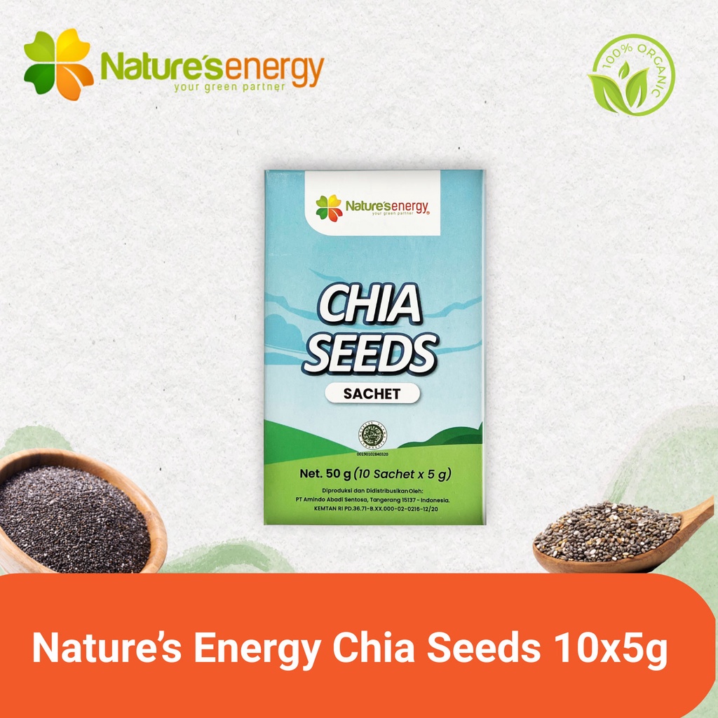 Jual Natures Energy Chia seed Sachet 10x5gr Shopee Indonesia