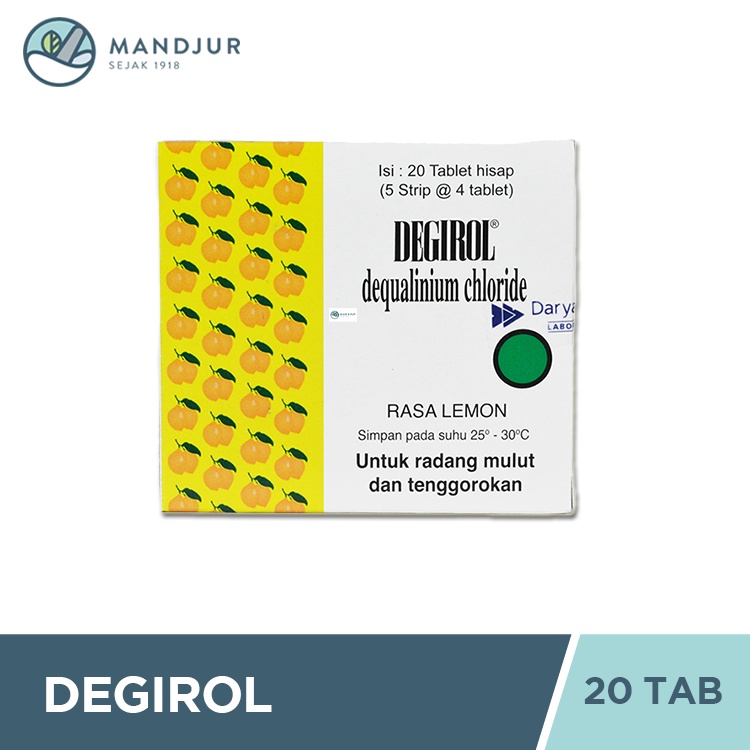 Jual Degirol Dus Isi Strip Tablet Hisap Radang Tenggorokan Dan Sariawan Shopee Indonesia