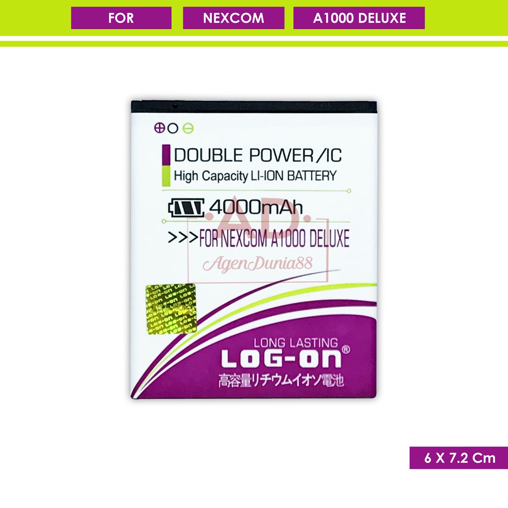 Jual Baterai Nexcom A1000 Deluxe Log On Original Double Power Battery