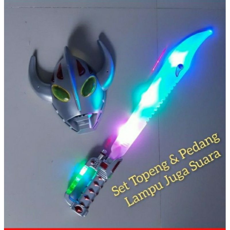 Jual Mainan Pedang Topeng Ultraman Super Hero Nyala Dan Ada Suara