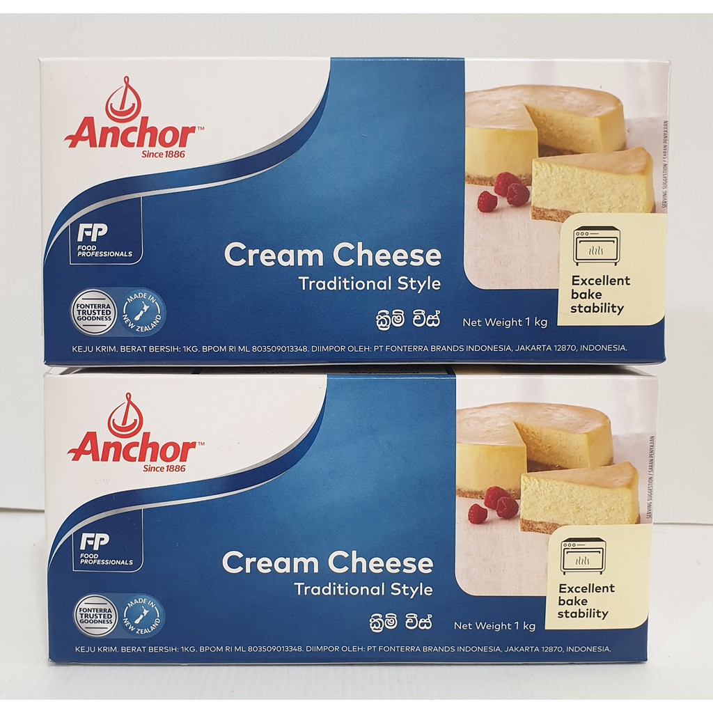 Jual anchor cream cheese 1 kg/ original/ halal Shopee Indonesia