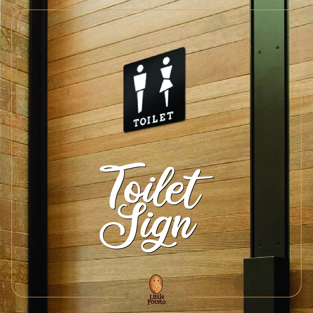 Jual Papan Tanda Toilet Sign (Restroom Signage) Akrilik Timbul | Shopee ...