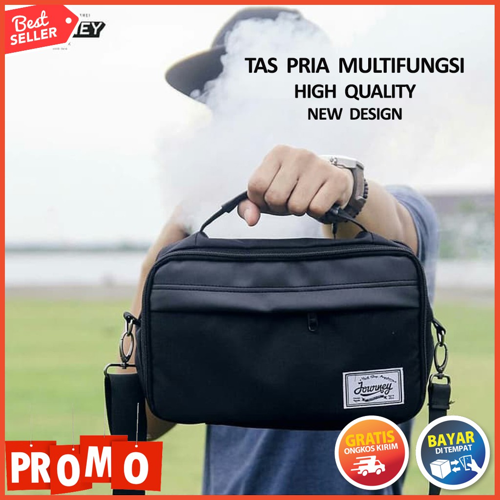 Jual Tas Selempang Pria Slempang Murah Keren Waist Bag Korean Style
