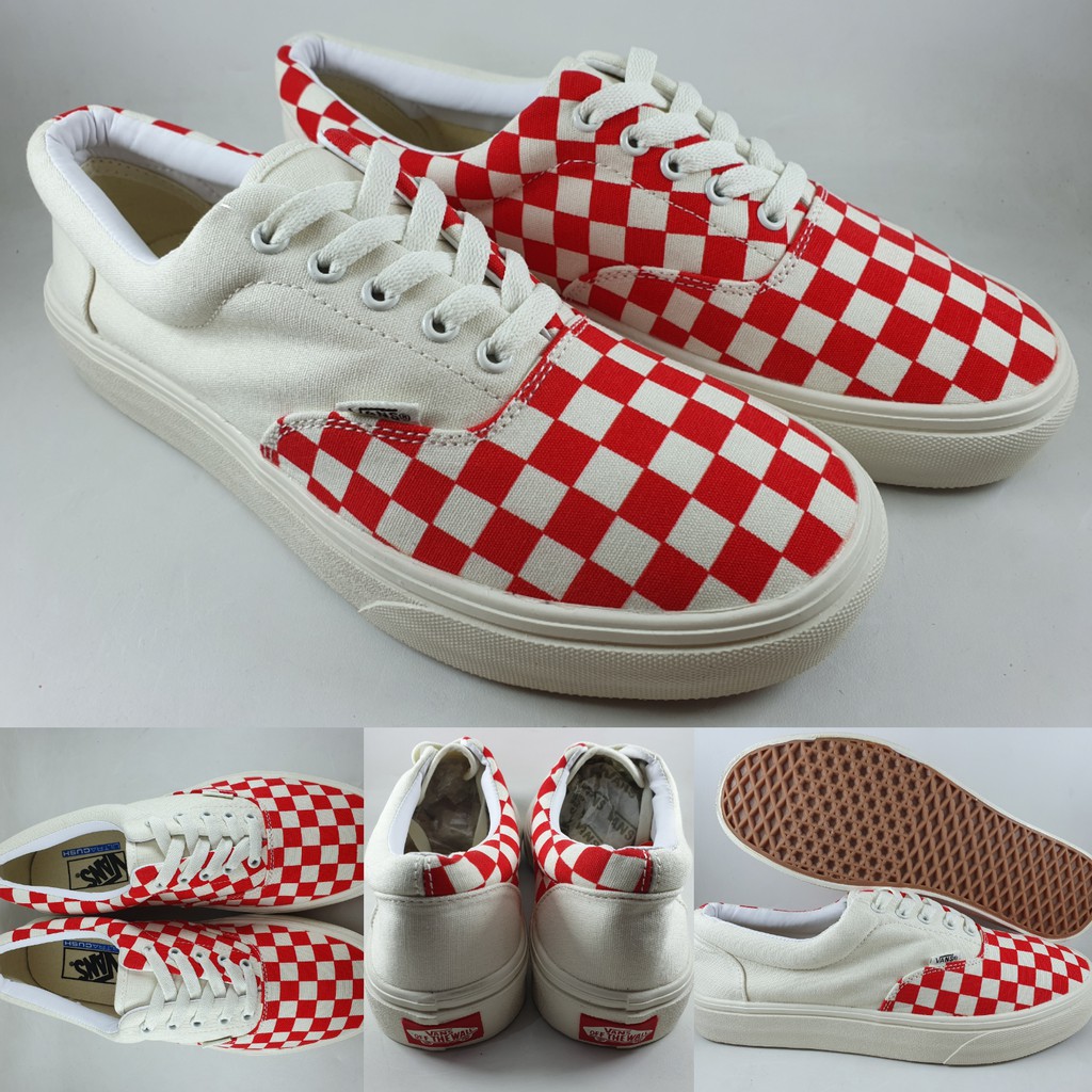 Jual Sepatu Kets Vans Era CRCT Podium Checkerboard Racing Red Chili ...