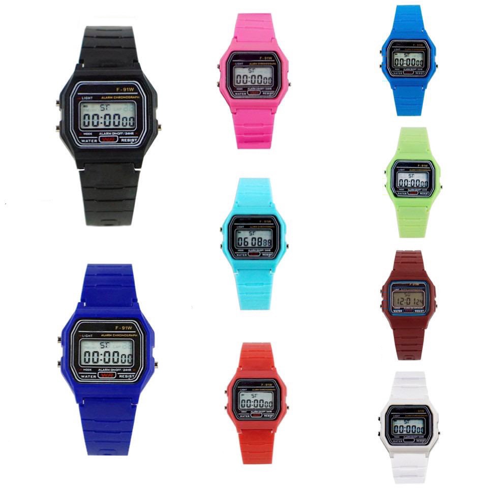 Jual JAM TANGAN PRIA WANITA MURAH CASIO F-91W MODEL A-168 IMPORT GROSIR  PERMIUM DIGITAL LED RUBBER KARET Shopee Indonesia