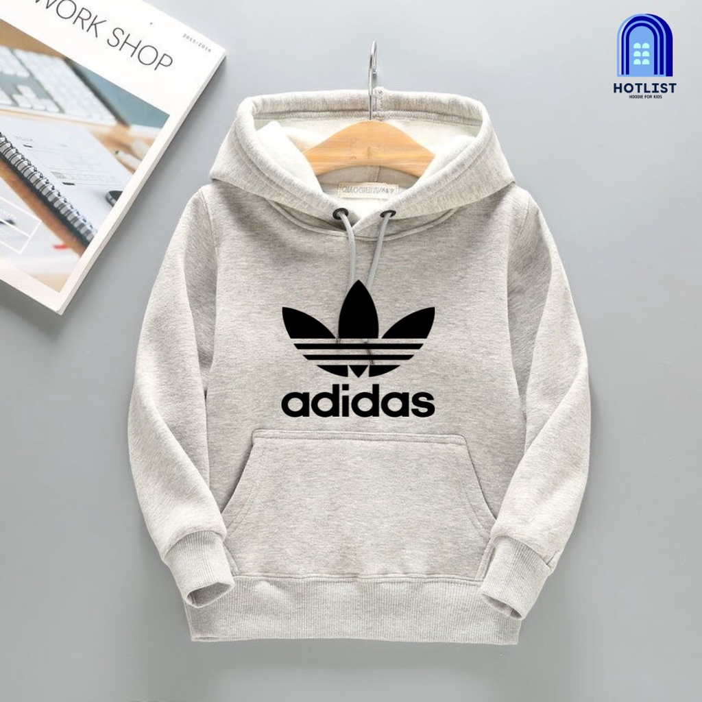 Jaket Sweater hodie adidas original Anak Kecil Laki Laki Cowok Kids Bayi  Balita Lengan Panjang Umur 10