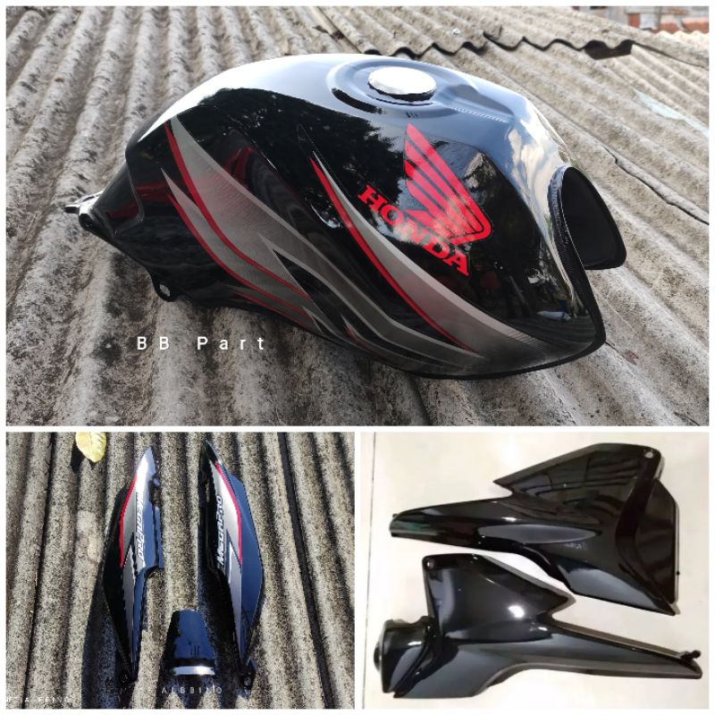 Jual Tanki set striping body Tutup aki Megapro primus tangki mp set