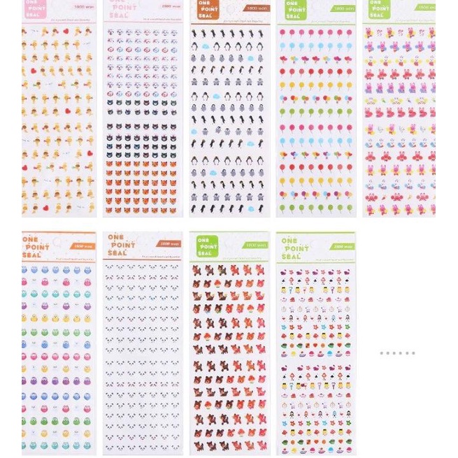 Jual STIKER FUN POINT SEAL AAA KAWAII STICKER BY 1118-501 | Shopee ...