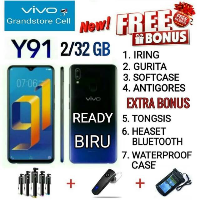 Jual VIVO Y91 RAM 2/32 GB GARANSI RESMI VIVO INDONESIA | Shopee Indonesia