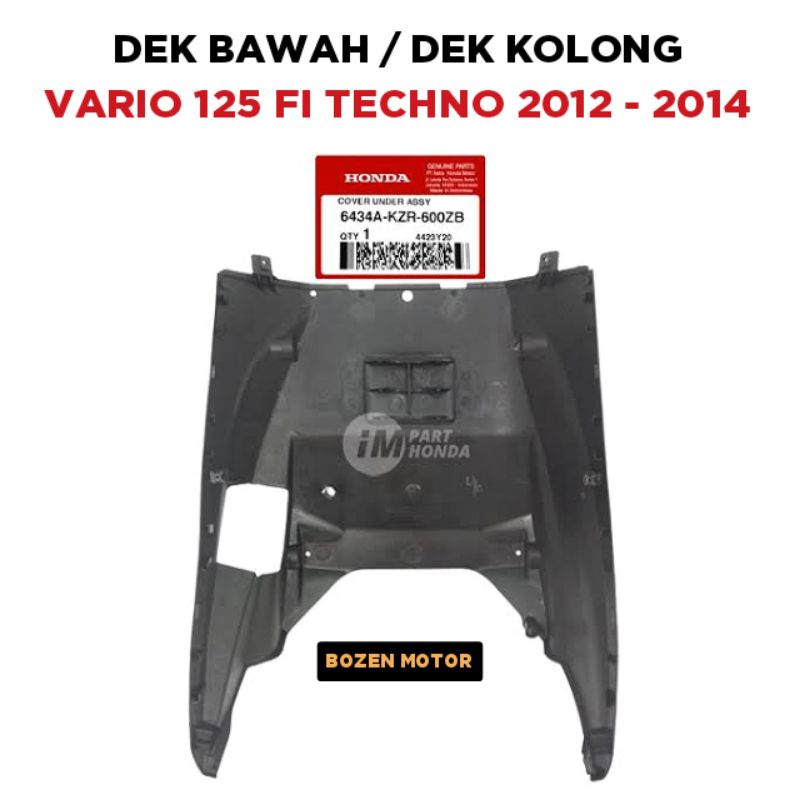 Jual Dek Bawah Vario 125 FI Techno / 2012 2013 2014 / Original Honda