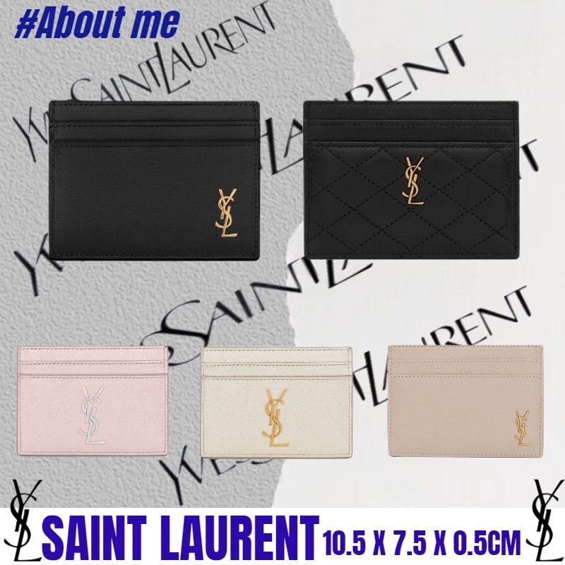 Jual Genuine / YSL Wallet/ card holder/ MONOGRAM metallic leather card ...
