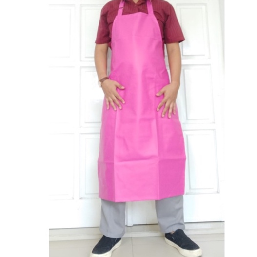 Jual Apron Masak Cuci Piring Celemek Pvc Anti Air Waterproof Steward