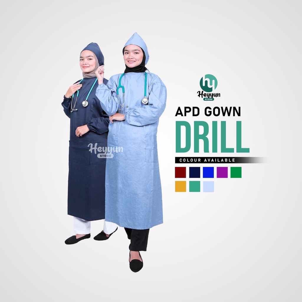 Jual Apd Gown Surgical Baju Bedah Operasi Jubah Medis Bahan American