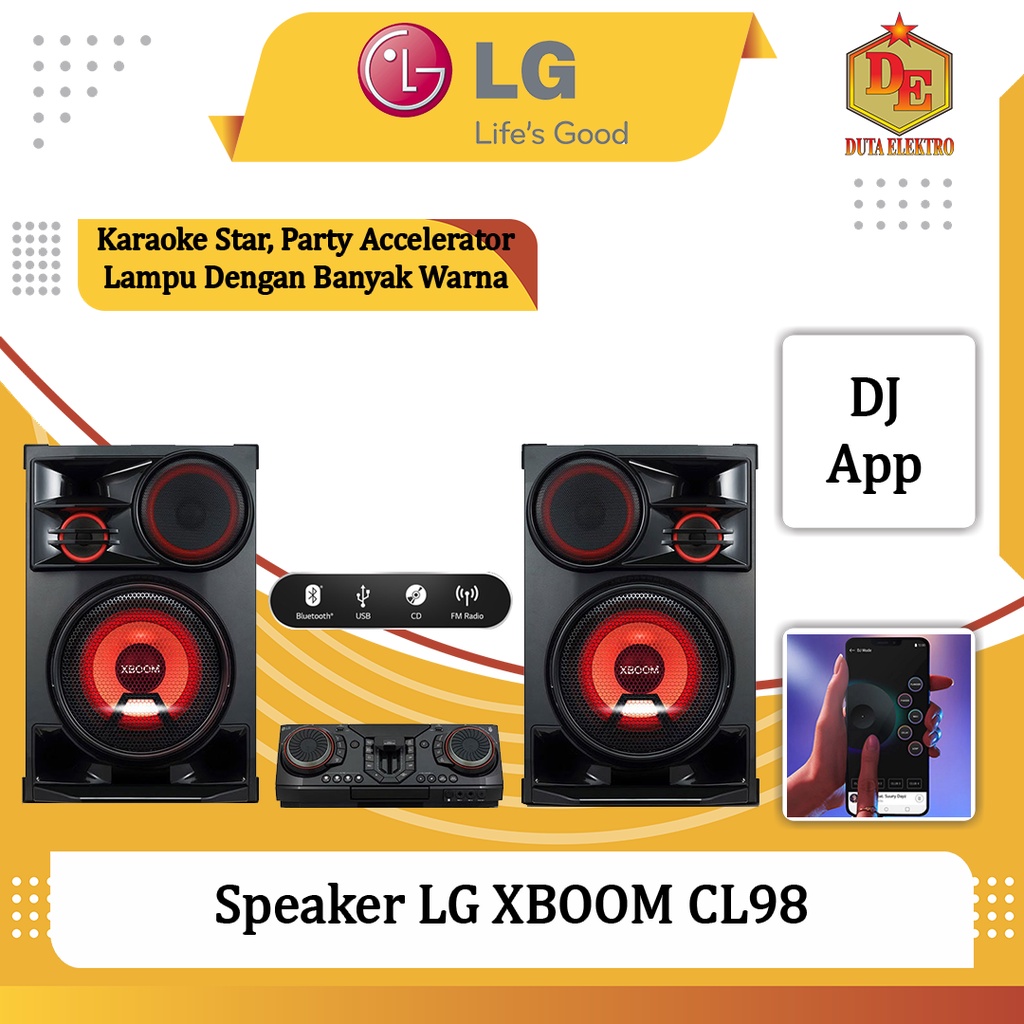 Jual Speaker Active LG XBOOM CL 98 3500 Watt | Shopee Indonesia