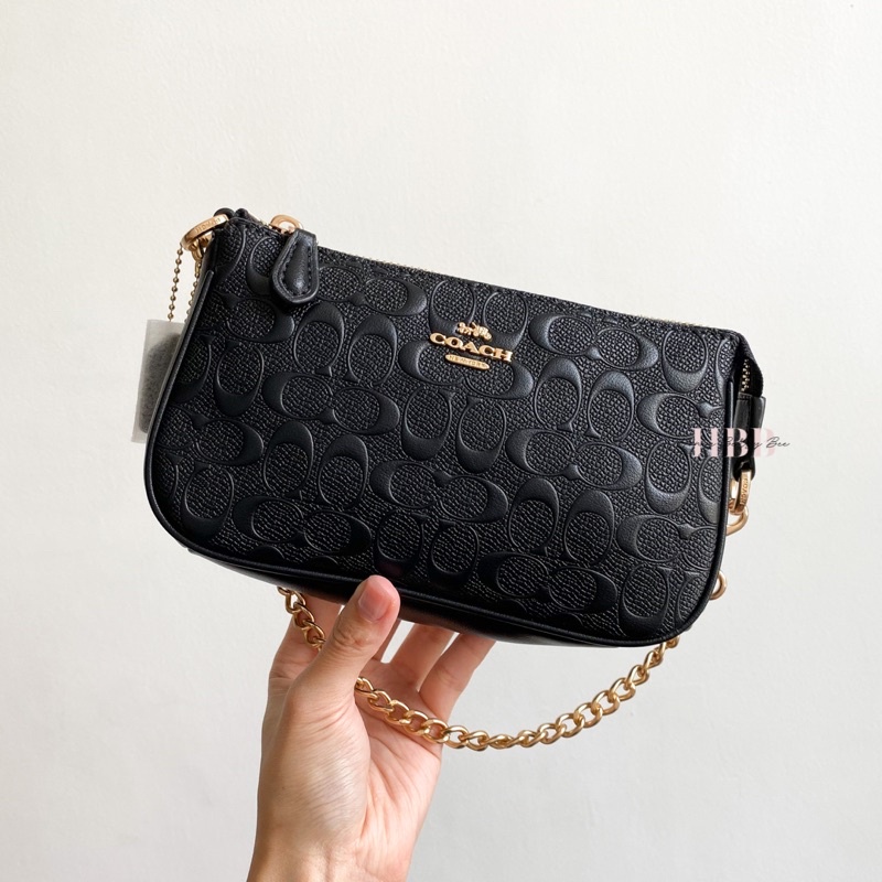 Jual Coach Large Wristlet 19 in Signature Leather Shopee Indonesia