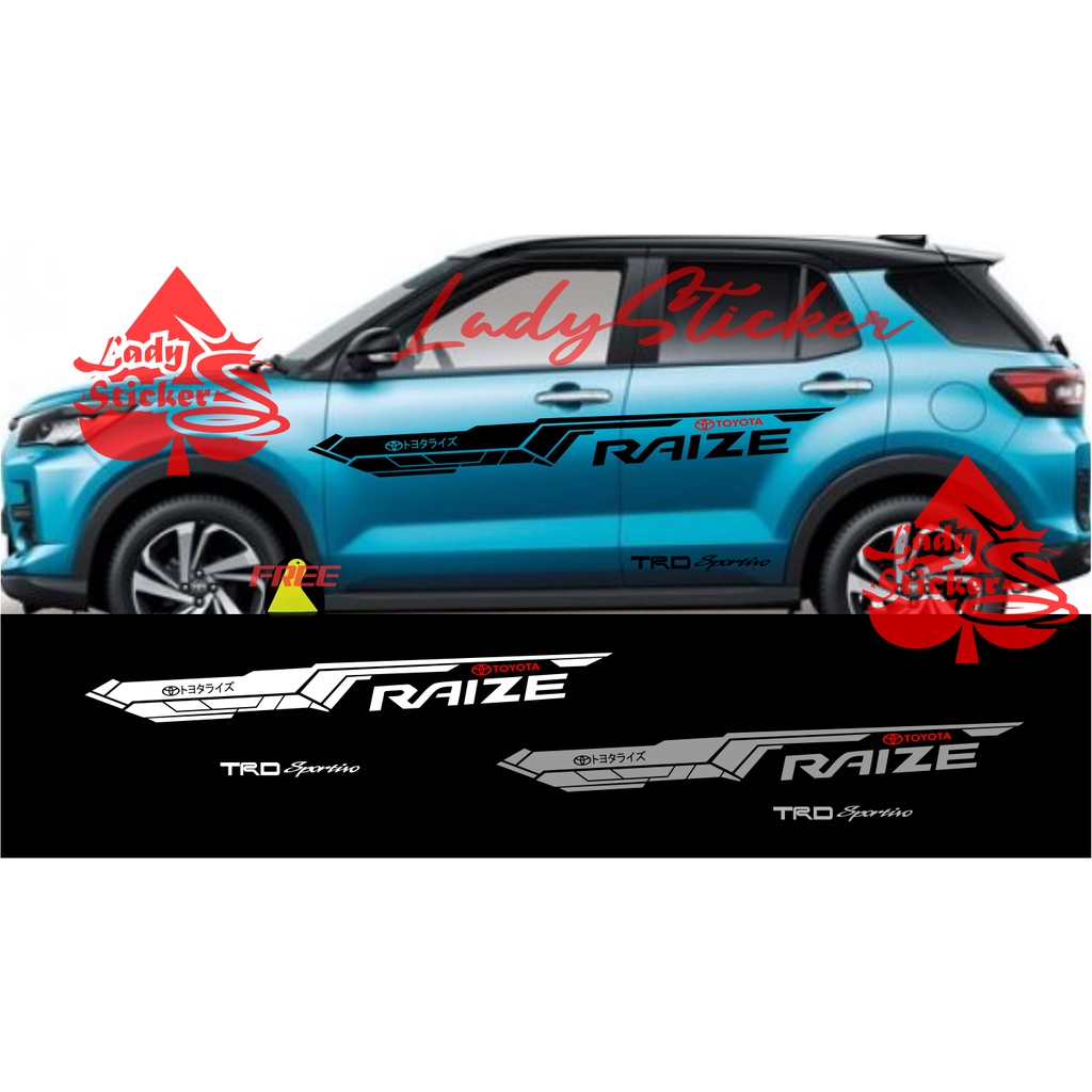 Jual Striping cutting sticker mobil toyota raize sticker stiker mobil ...