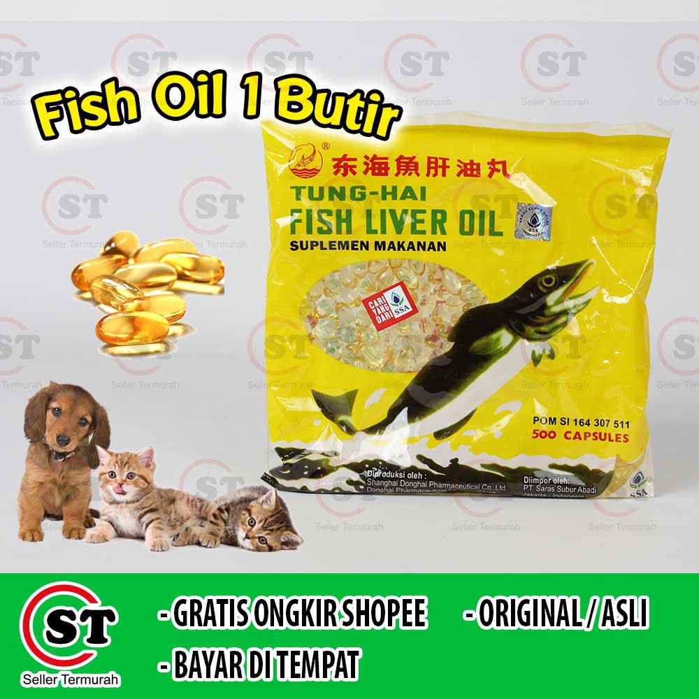Jual Fish Oil Tunghai / Minyak Ikan Untuk Kucing, Anjing Dan Hamster