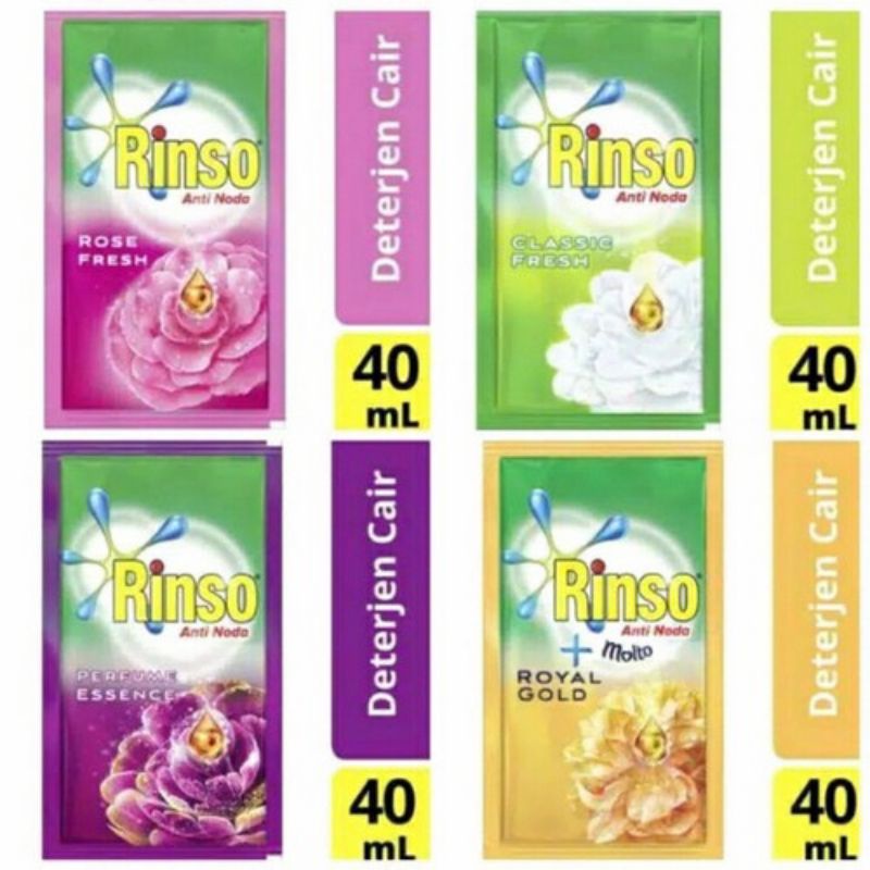 Jual Rinso Cair Sachet Renceng 6 40 ml | Shopee Indonesia
