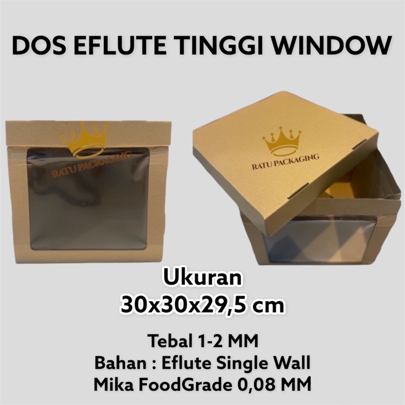 Jual RATU| Dos EFLUTE TEBAL MIKA SAMPING Ukuran 30 Tinggi 29,5CM ...