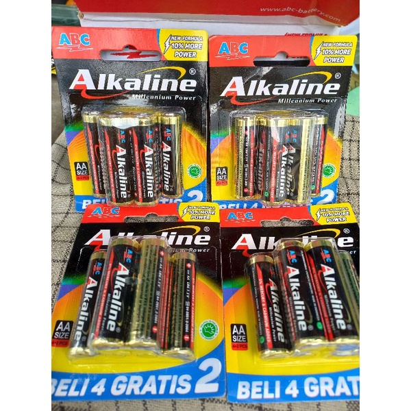 Jual Baterai Batre Battery Abc Alkaline Aa Aaa A A Isi Pcs V Jam