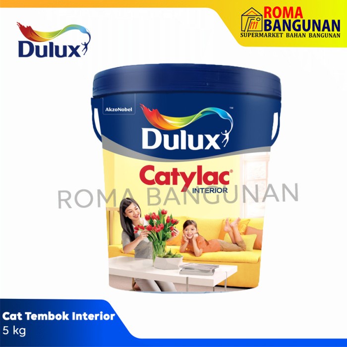 Jual Dulux Catylac Cat Tembok Interior 25kg Tinting Putih Shopee Indonesia 2737