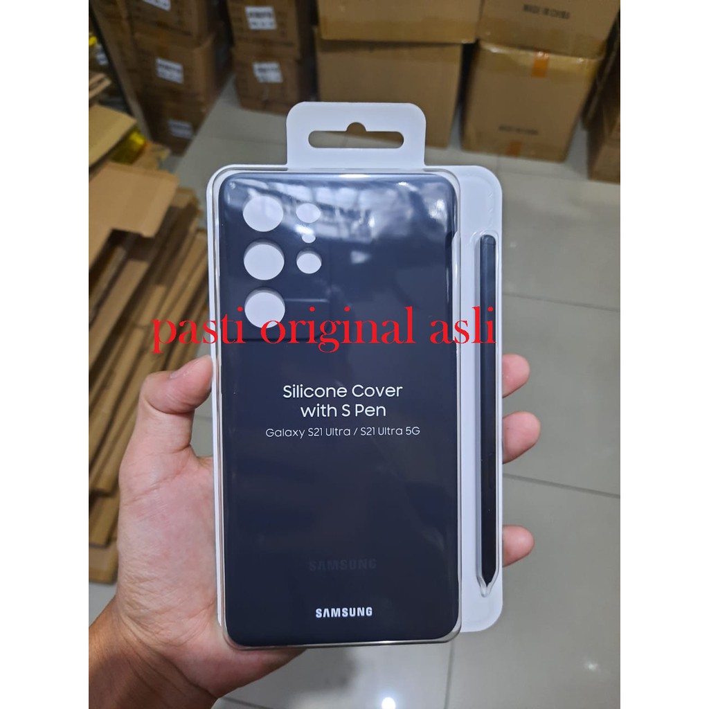 Jual SAMSUNG Silicone Case with S Pen Galaxy S21 Ultra Original100