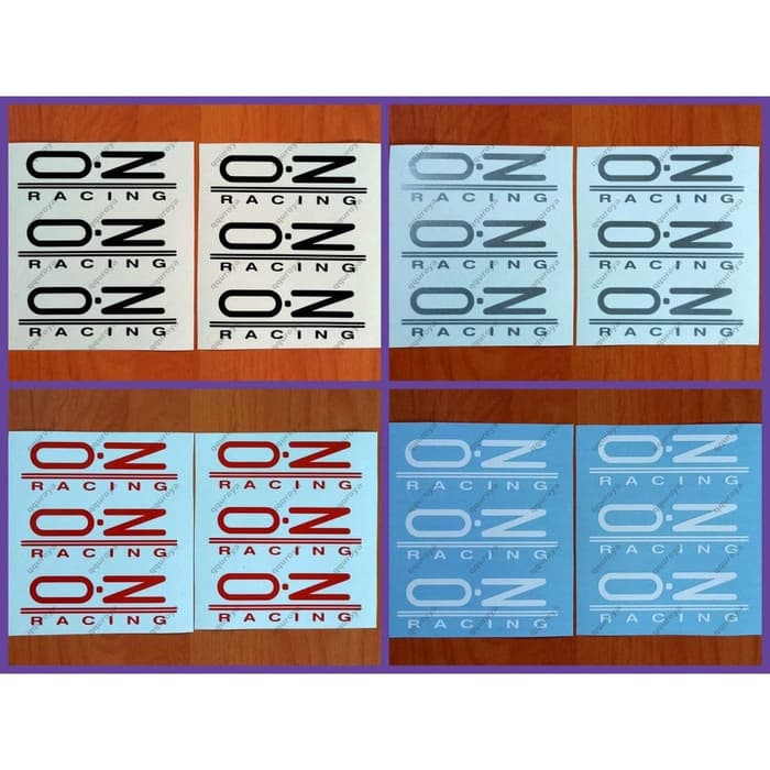 Jual STICKER STIKER OZ RACING RIM VELK 6PCS - Abu-abu Keren | Shopee ...