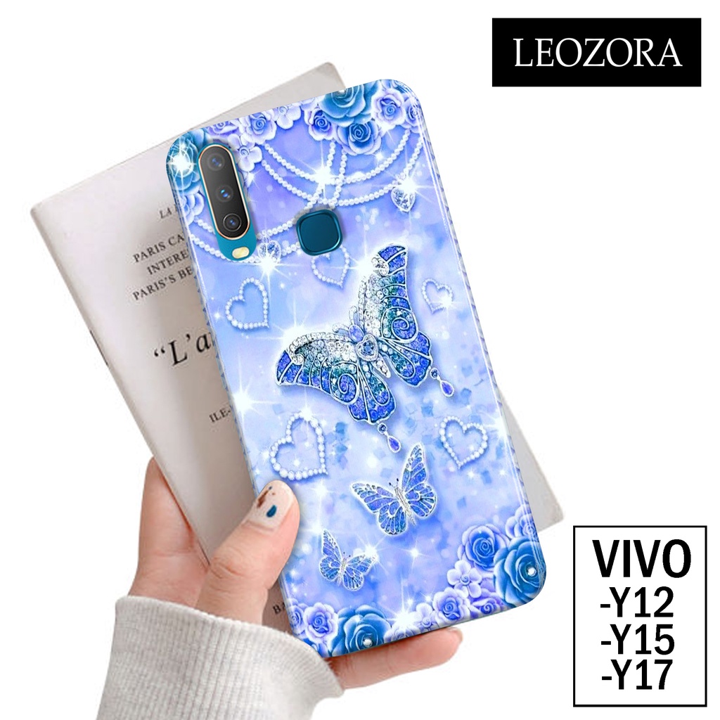 Jual Leozora Case VIVO Y12/Y15/Y17 Fashion Case Kupu Kupu Hardcase