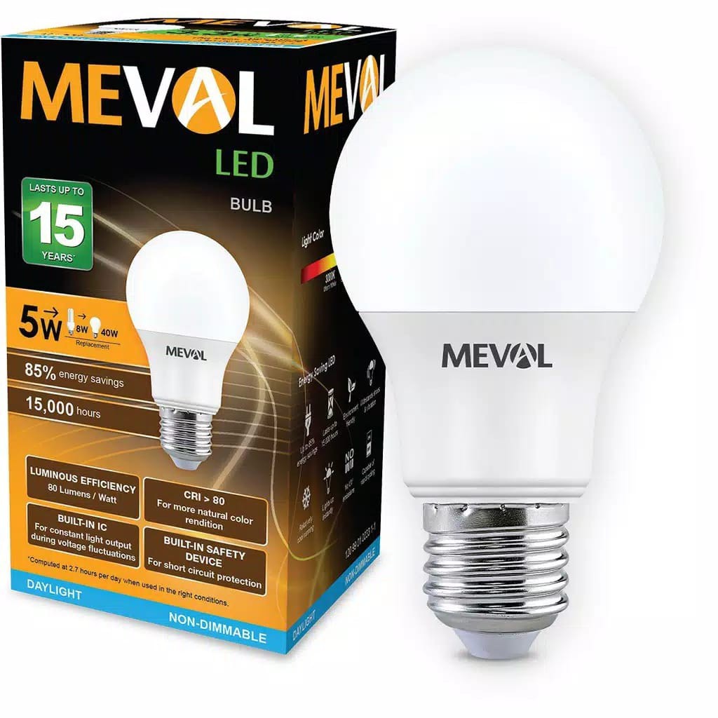 Jual Lampu LED Sensor Cahaya MEVAL 5 watt 5w Photo Sensor Bkn Hannochs ...