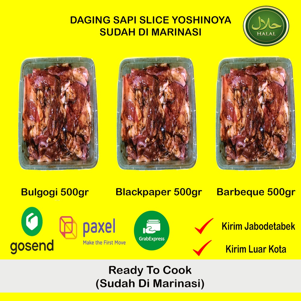 Jual Termurah Beef Marinasi / Daging Marinasi / Daging Slice Yoshinoya ...