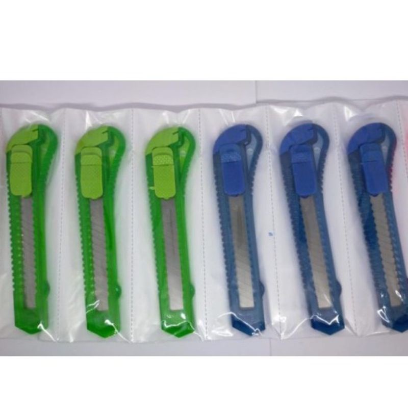 Jual 12 Pcs Pisau Cater Besar / Cutter Renteng Harga Grosir | Shopee ...