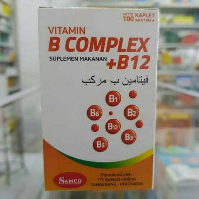 Jual Vitamin B Complex Plus B12 Suplemen Makanan Samco | Shopee Indonesia