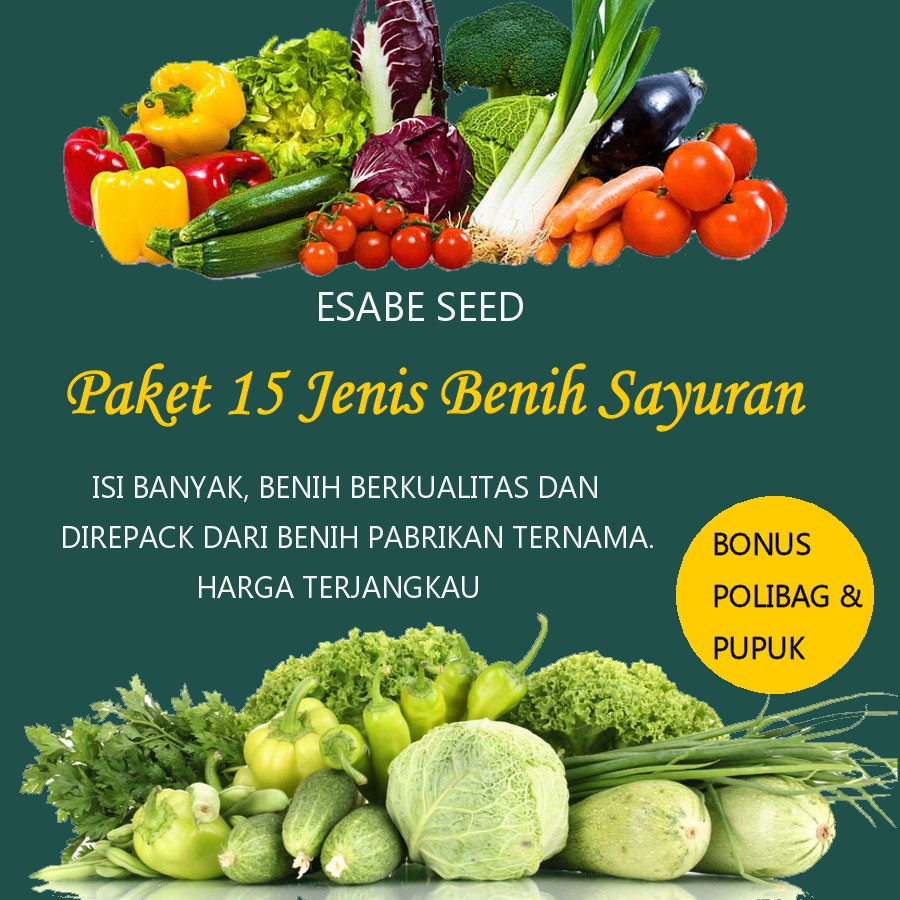 Jual Paket Benih Biji 15 Jenis Sayuran Hidroponik Konvensional | Shopee ...