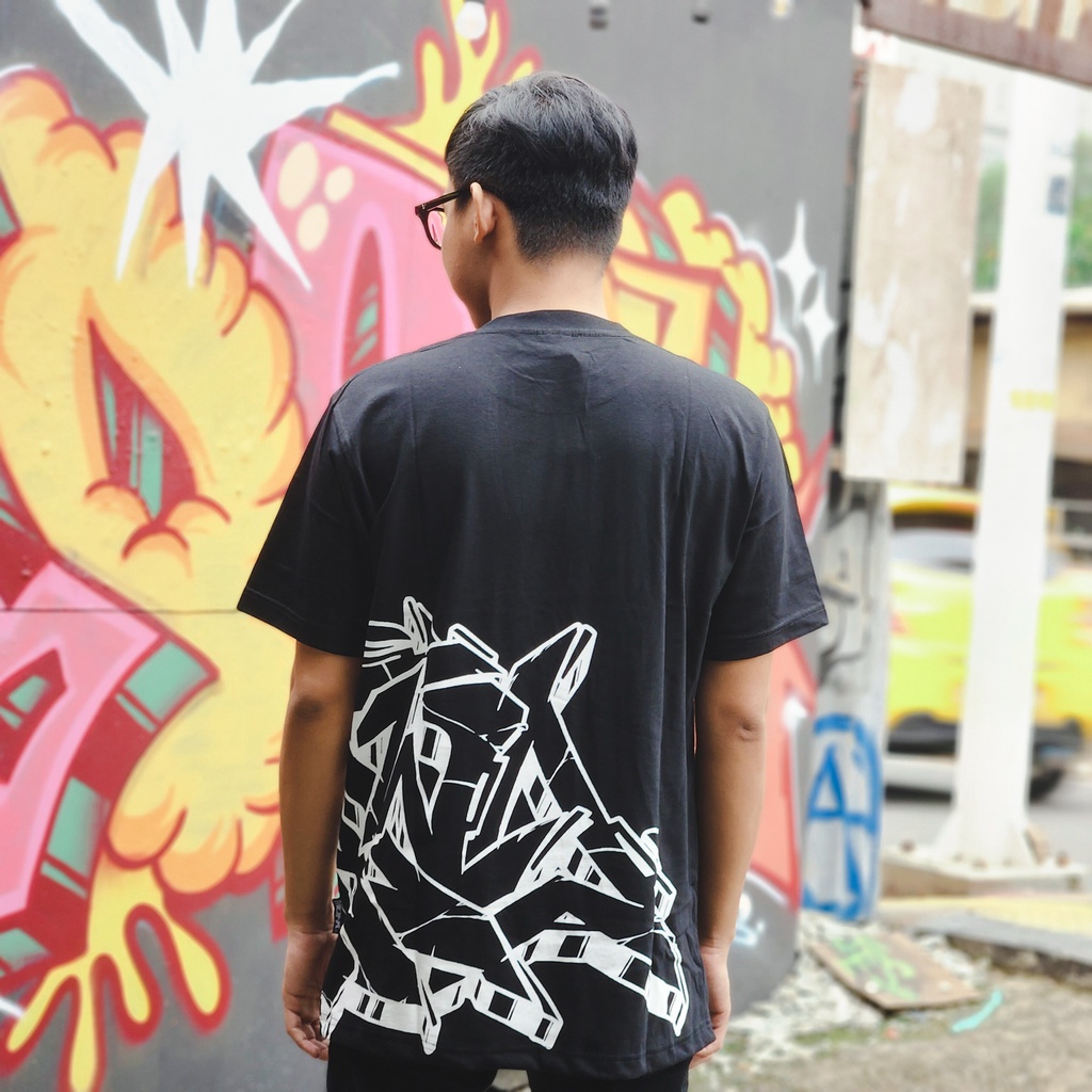 Jual MDFK Ashtwo Outline graffiti Tshirt full print | Shopee Indonesia
