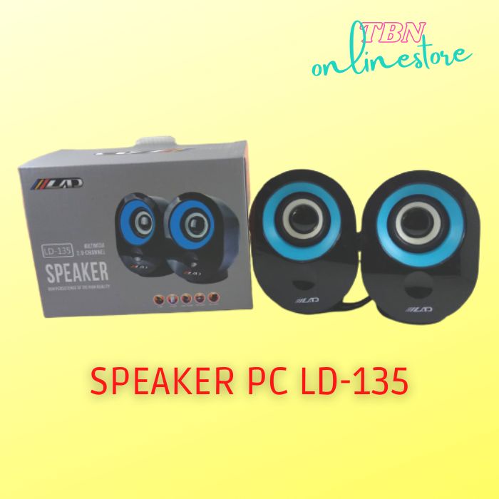 Jual SPEAKER MULTIMEDIA KOMPUTER PC LD-135 SPIKER LAD LAPTOP KABEL USB ...
