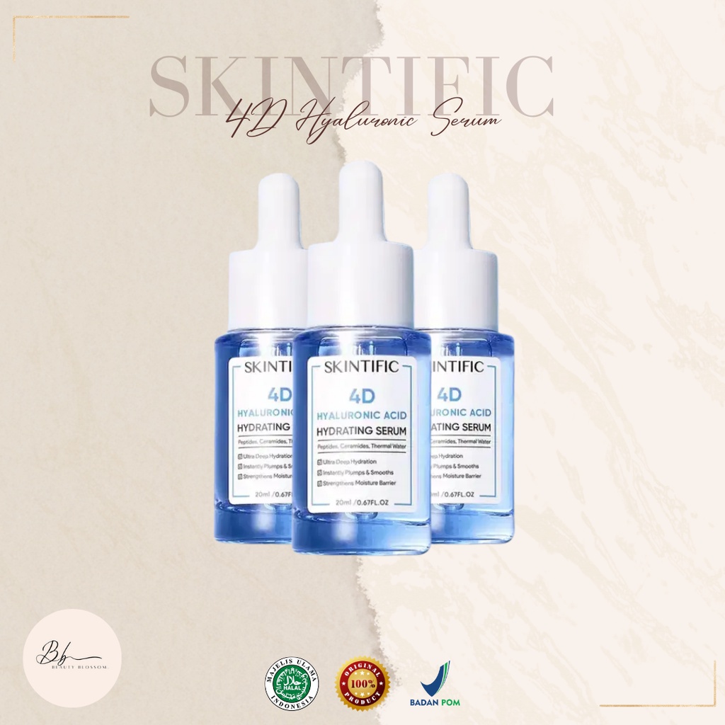 Jual SKINTIFIC 4D Hyaluronic Acid Hydrating Serum 20ml (100% ORIGINAL ...