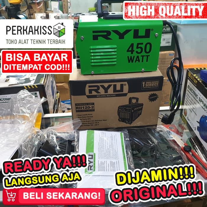 Jual Mesin Las Ryu Mesin Las Listrik Ryu Rii 120-2 Welding Machine 450 ...