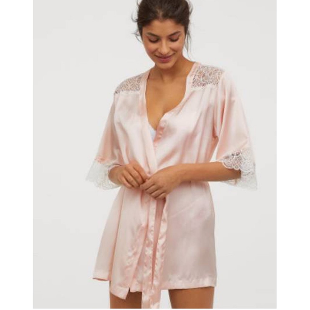 H&m satin crepe kimono hotsell